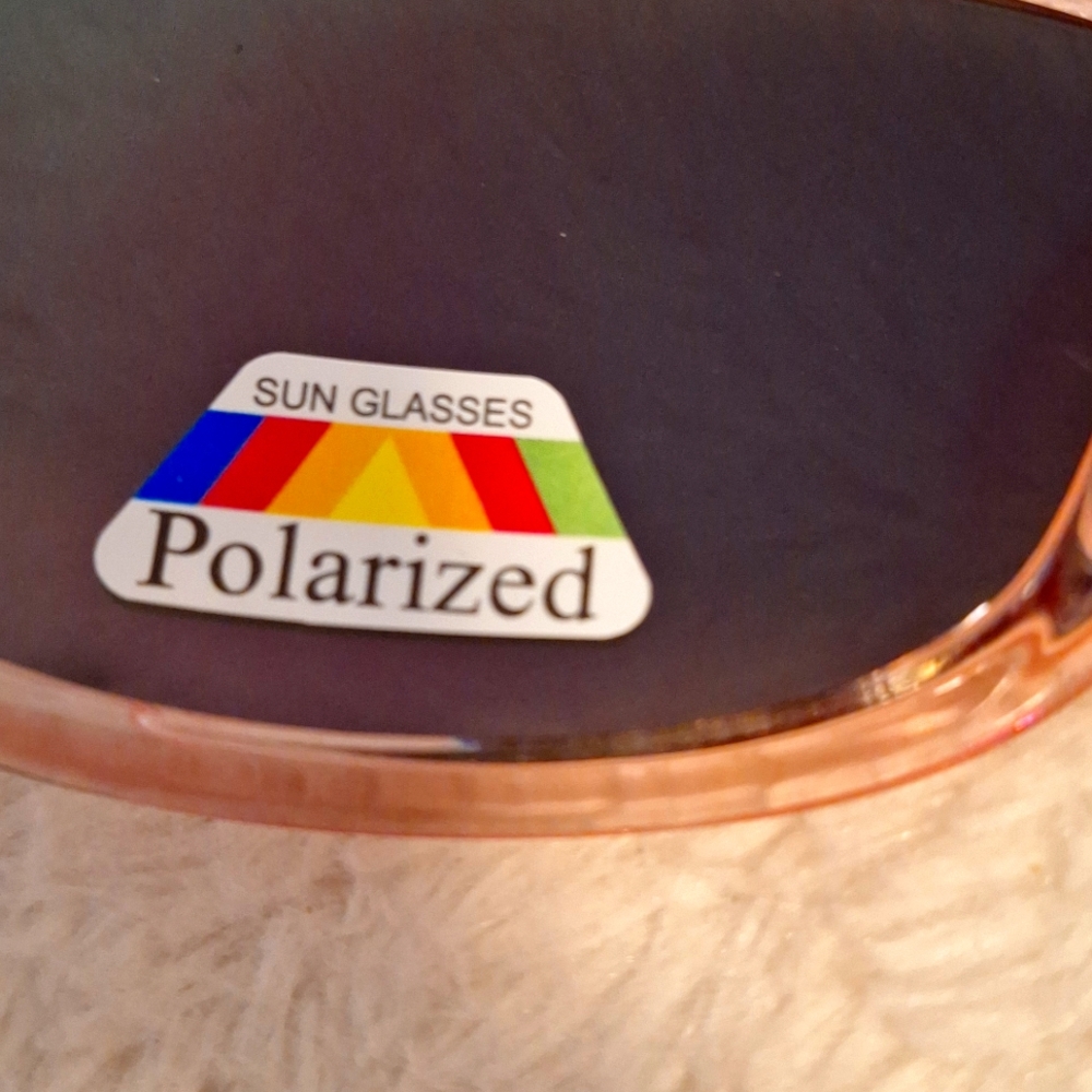 POLORIZED SUNGLASSES PINK COLORED!!!
